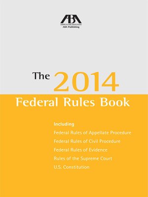 cover image of The 2014 Federal Rules Book